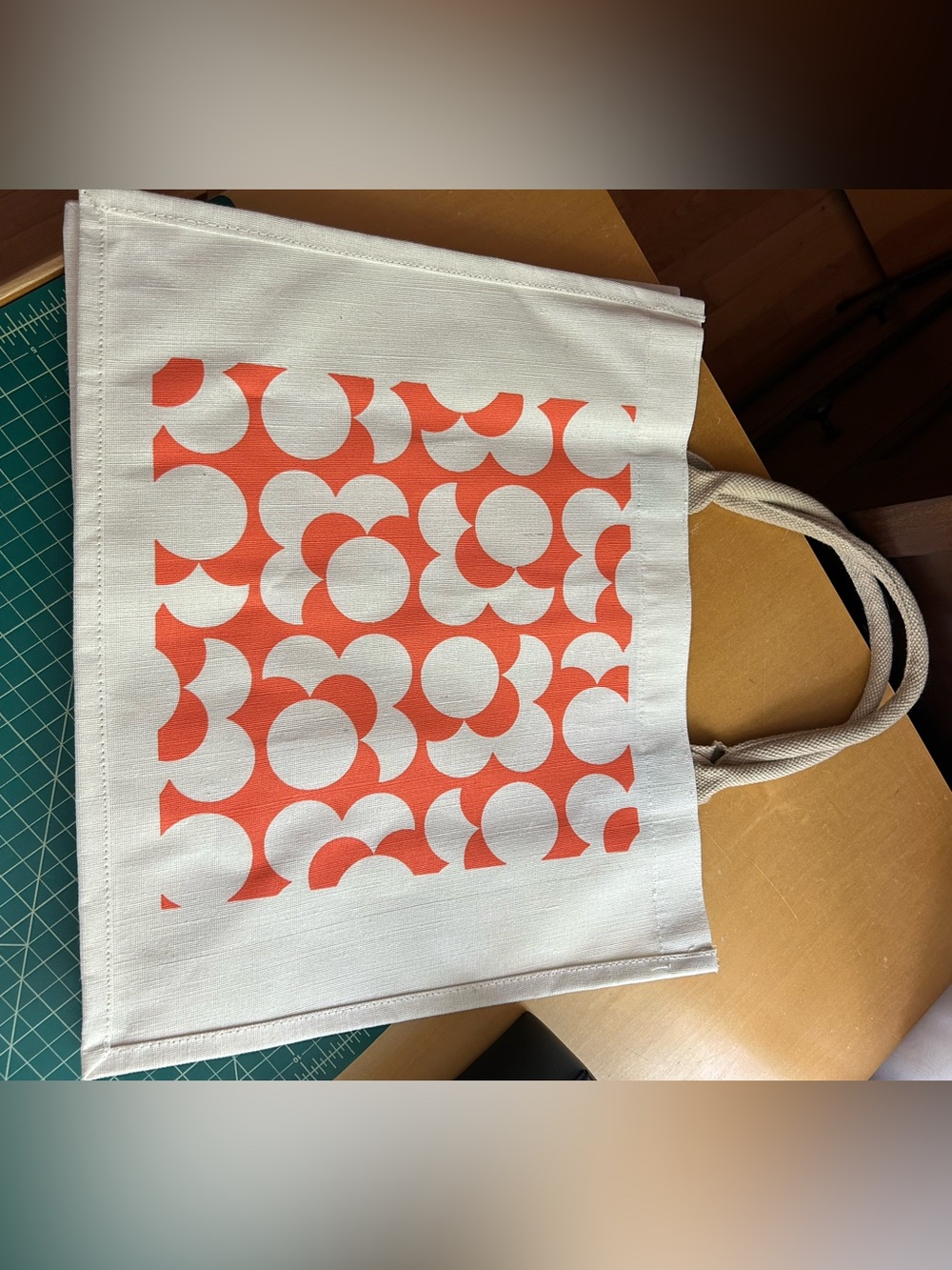Set of two Orla Kiely Burlap Tote Bags - Picture 7 of 10